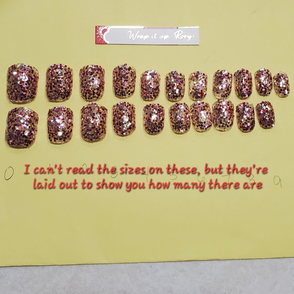 Lot of Red Aspen Nail Dashes Partial sets - Sparkle, shiny, pretty! - Picture 7 of 12